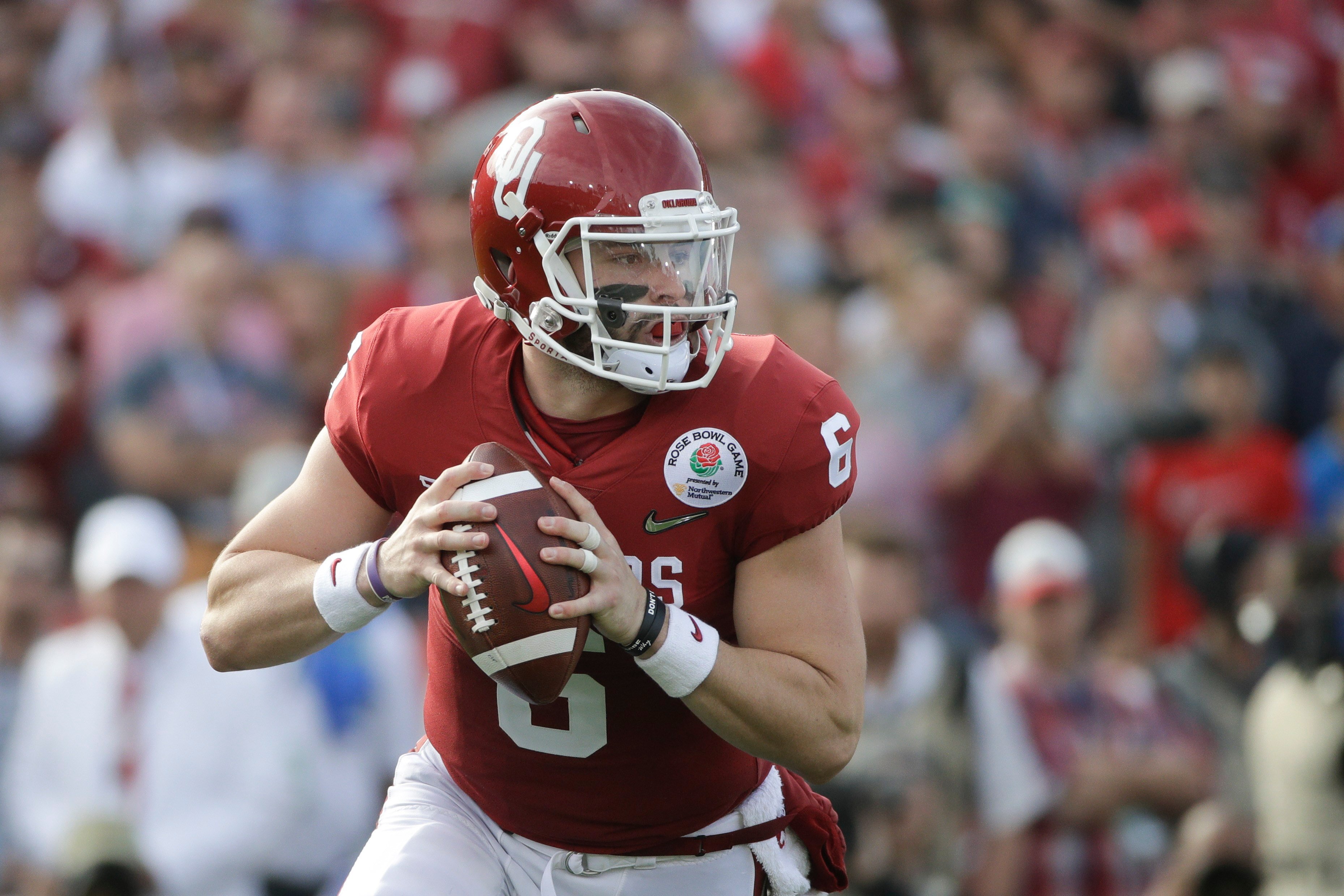 Baker Mayfield shares amusing moment with Ohio State players at Senior Bowl