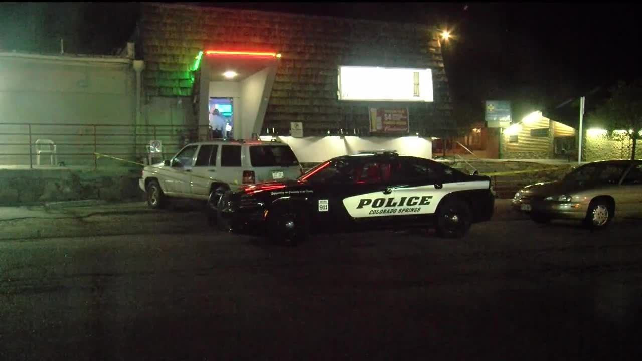 Colorado Springs Police investigate shooting at the Angry Pirate Bar. (KOAA)